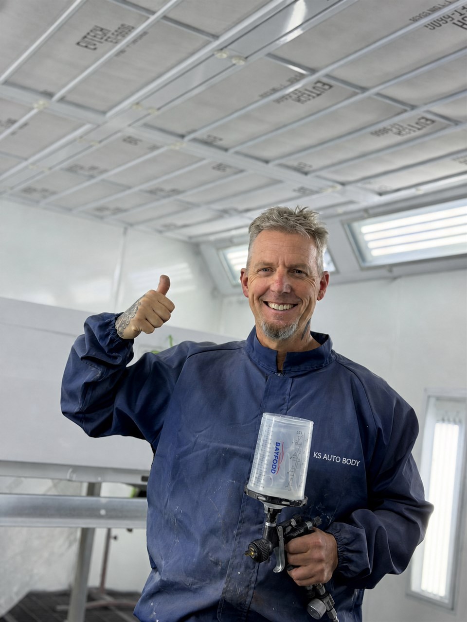 Kevin, KS Auto Body spray-painting specialist